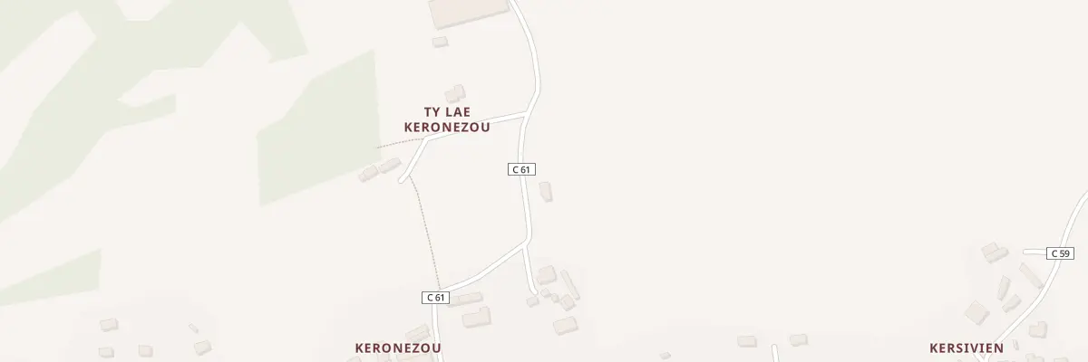Plan du 234 Keronezou à Hanvec
