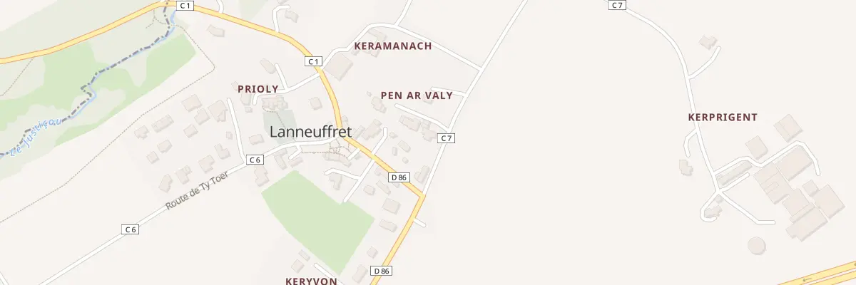 Plan du 1 Imp du Valy à Lanneuffret