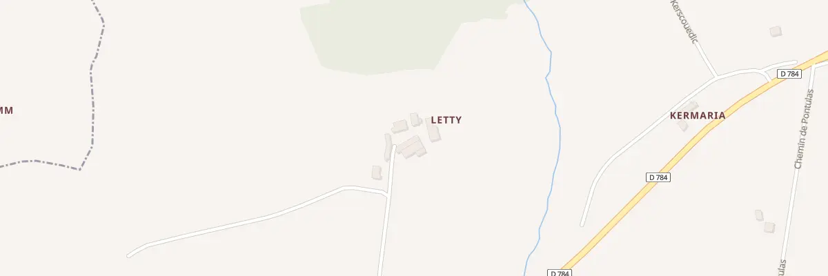 Plan du 214 Letty à Plonéis