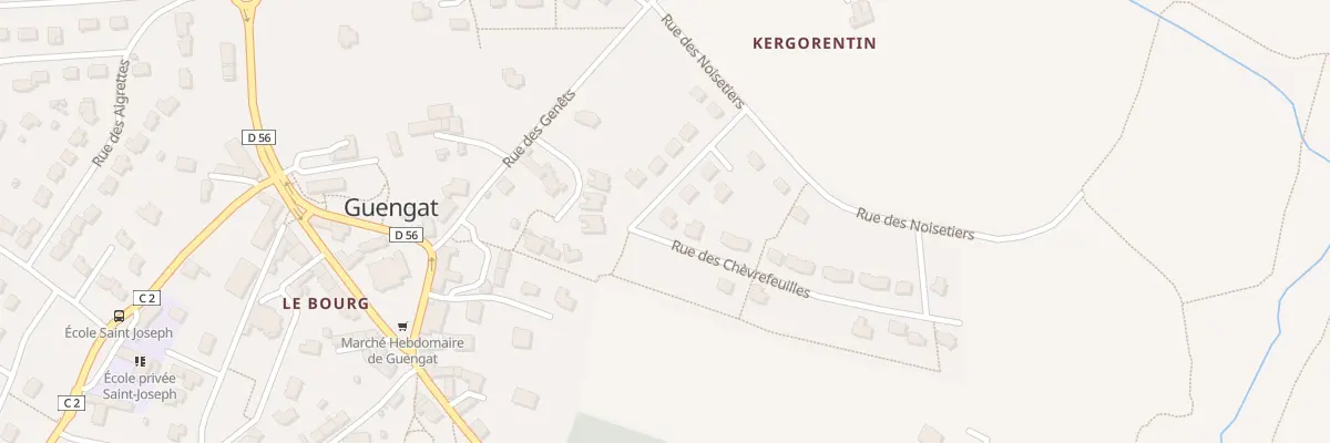 Plan du 10 Rue des Chèvrefeuilles à Guengat