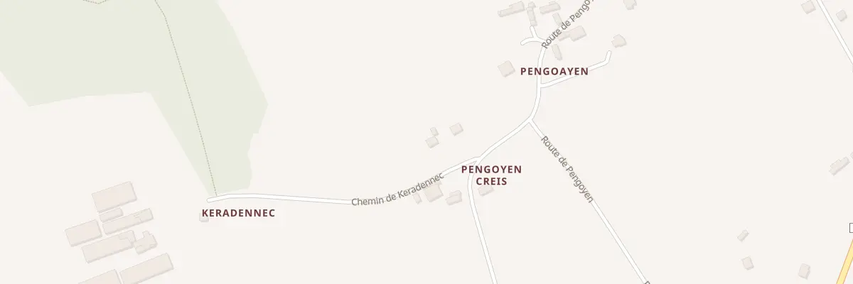 Plan du 1977P Pengoyen à Plonéis