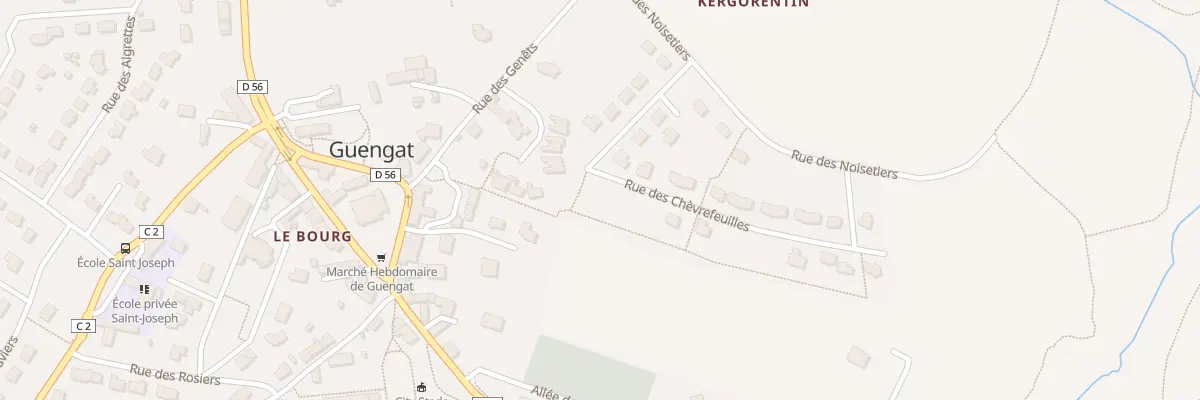 Plan du 9 Rue des Chèvrefeuilles à Guengat