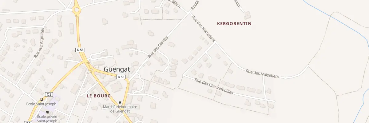 Plan du 7 Rue des Chèvrefeuilles à Guengat