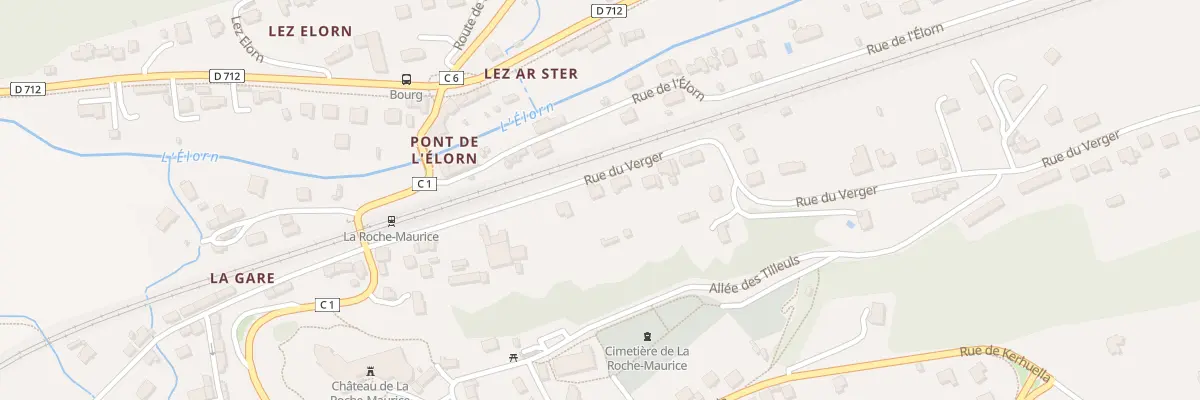 Plan du 6 Rue du Verger à La Roche-Maurice