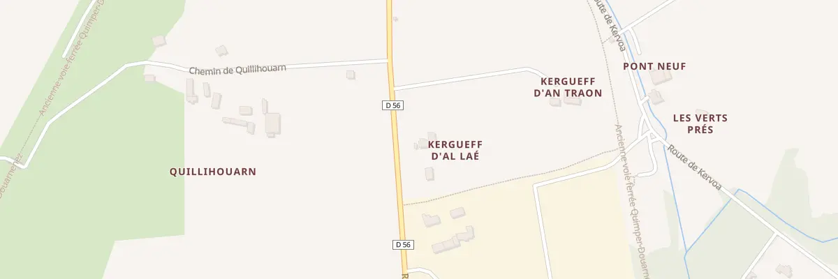 Plan du 9 Rte de Plogonnec à Guengat