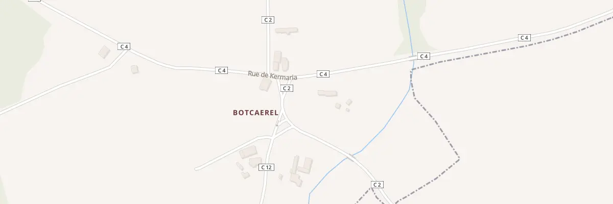 Plan du 12 Botcaërel à Pencran