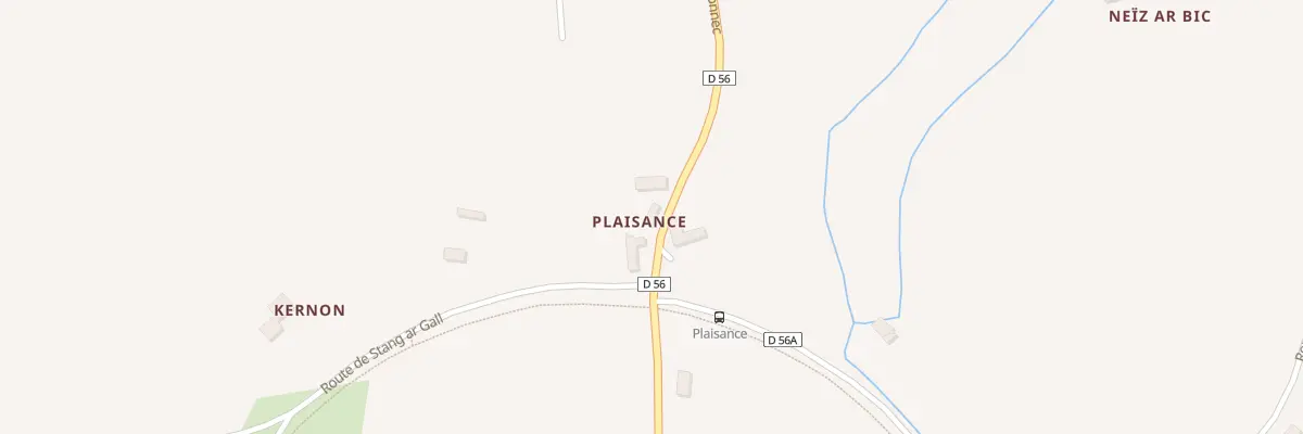Plan du 6 Rte de Plogonnec à Guengat