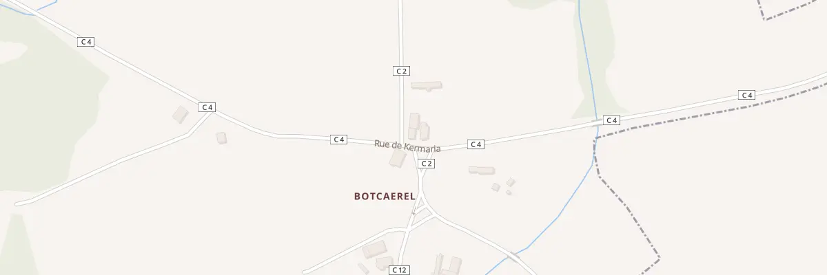Plan du 3 Botcaërel à Pencran
