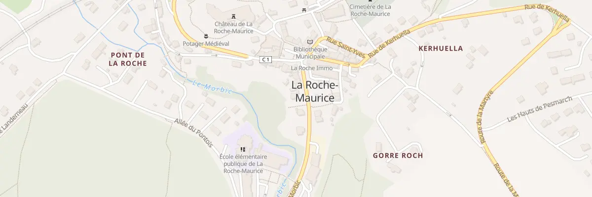 Plan du 6 Rte du Morbic à La Roche-Maurice