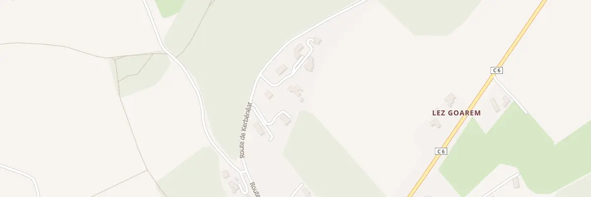 Plan du 24 Rte de Kerbénéat à La Roche-Maurice