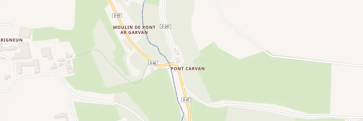 Plan du 55 Pont Garvan à Trégarvan