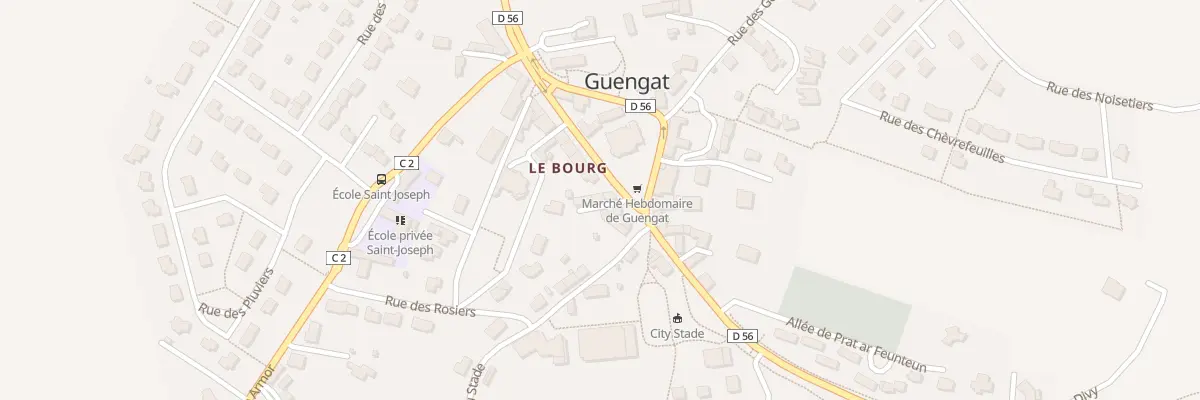 Plan du 1 Rue de Pors Clos à Guengat