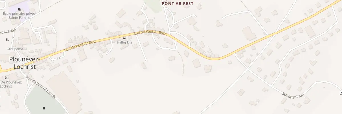 Plan du 34B Rue Pont Ar Rest à Plounévez-Lochrist