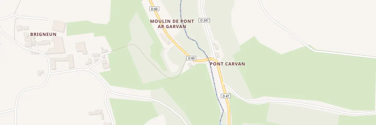 Plan du 103 Moulin de Pont Garvan à Trégarvan
