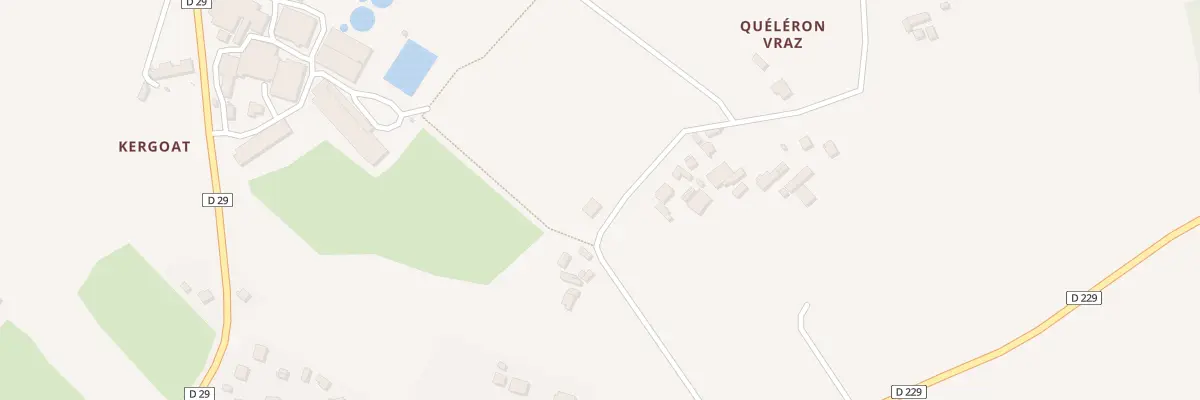 Plan du 215 Che de Quelleron à Plounéventer
