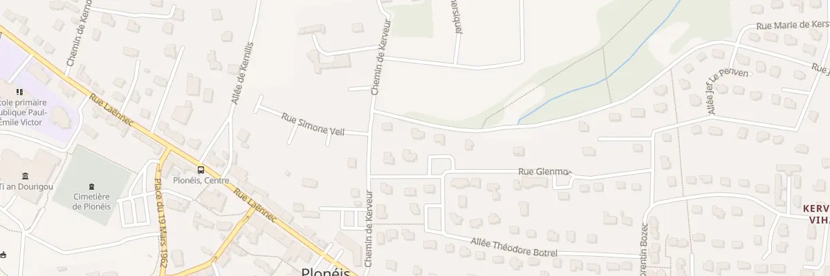 Plan du 3 Rue Glenmor à Plonéis