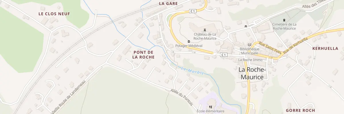 Plan du 4 Rue des Remparts à La Roche-Maurice