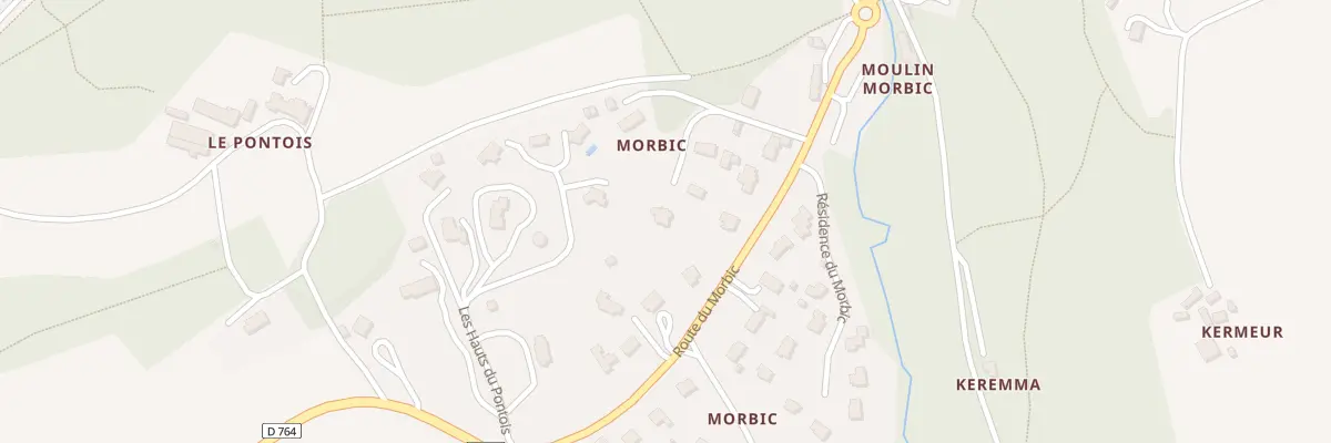 Plan du 18 Rte du Morbic à La Roche-Maurice