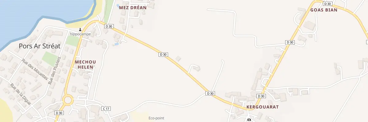 Plan du 6050 Kergouarat à Plouescat