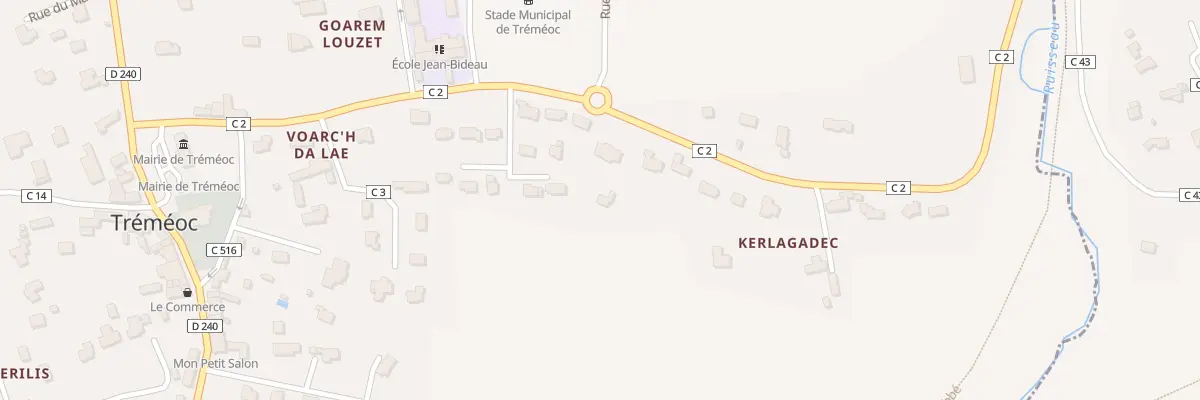 Plan du 4 Ham de Kerlagadec à Tréméoc