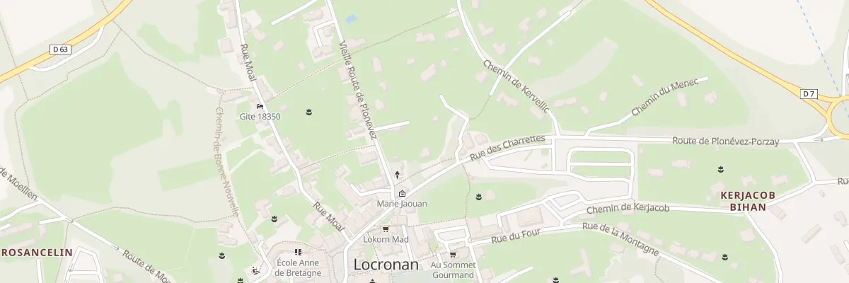 Plan du 1 Ven des Charrettes à Locronan