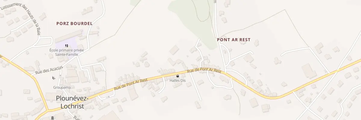 Plan du 29 Rte de Pont Ar Rest à Plounévez-Lochrist