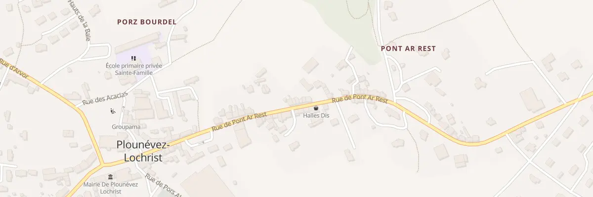 Plan du 21 Rte de Pont Ar Rest à Plounévez-Lochrist