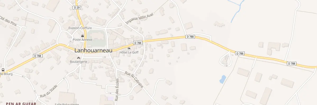 Plan du 142 Rue Saint Herve à Lanhouarneau