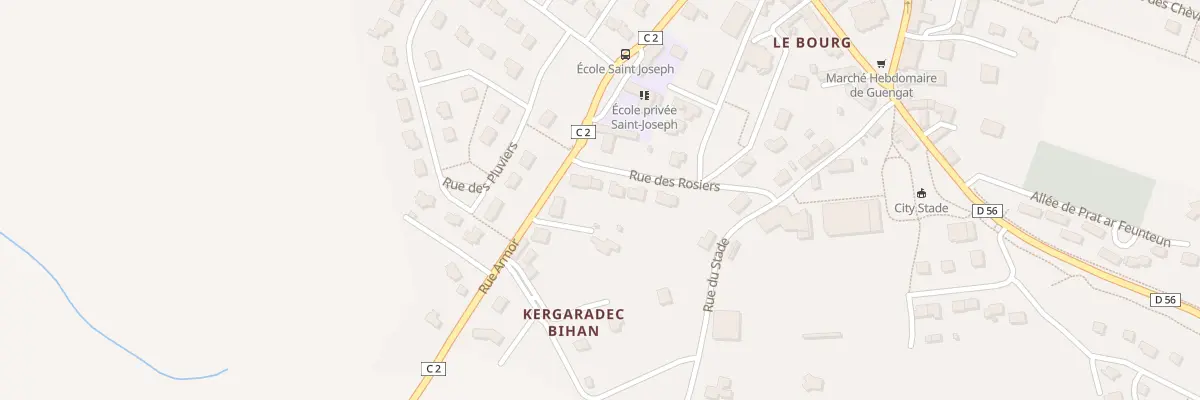 Plan du 1B Rue des Rosiers à Guengat