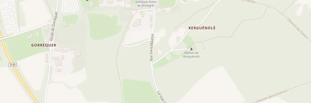 Plan du 27 Rue Saint Maurice à Locronan