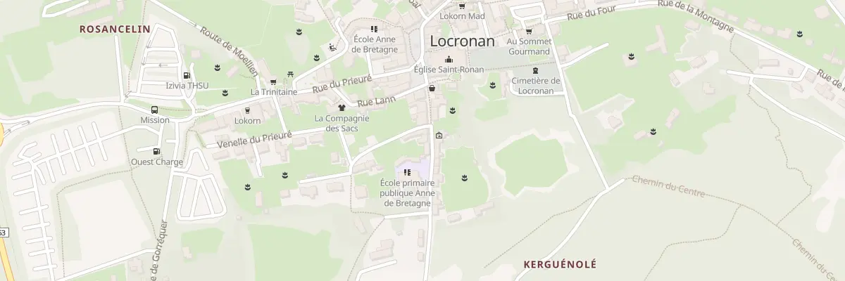 Plan du 8 Rue Saint Maurice à Locronan