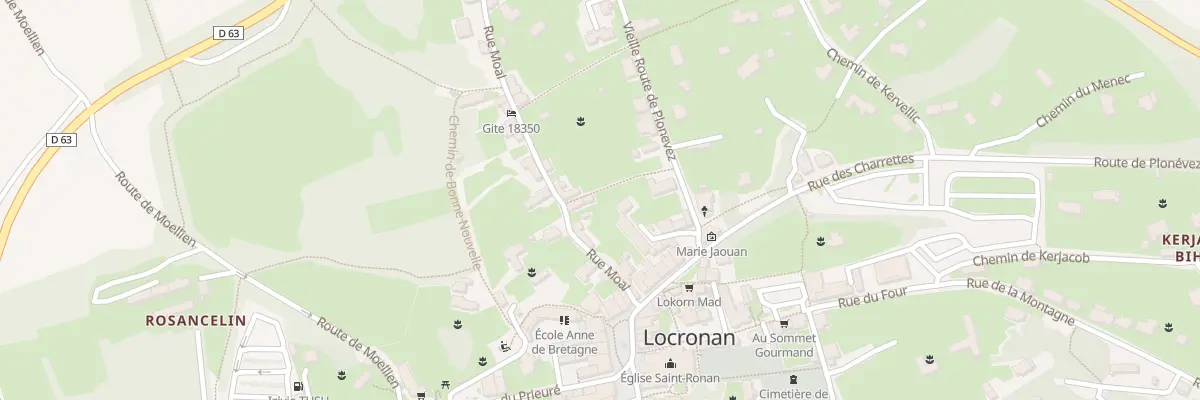 Plan du 12 Rue Moal à Locronan