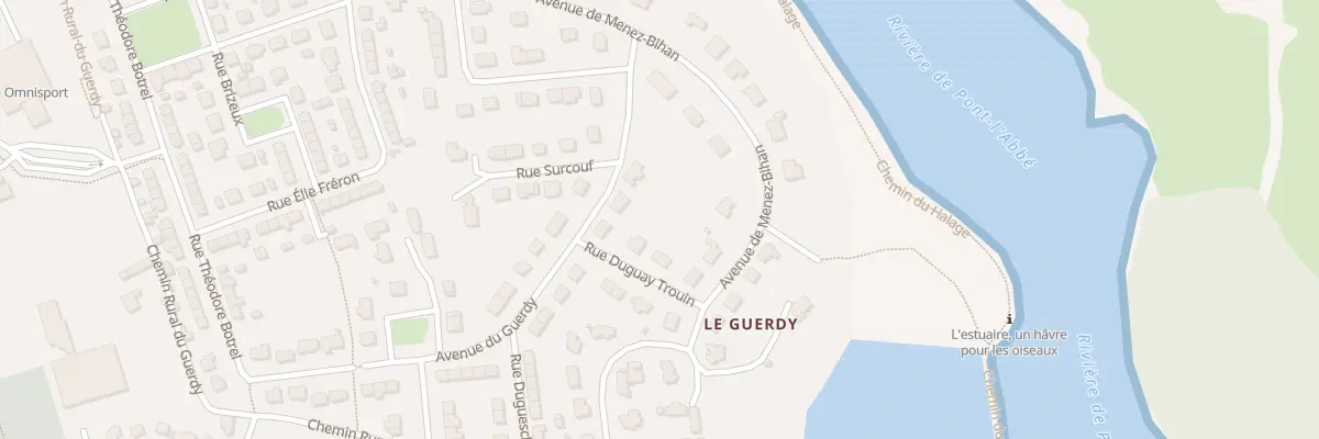 Plan du 1 Rue Duguay Trouin à Pont-l’Abbé