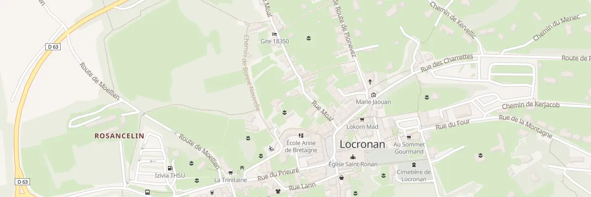 Plan du 1B Rue Moal à Locronan