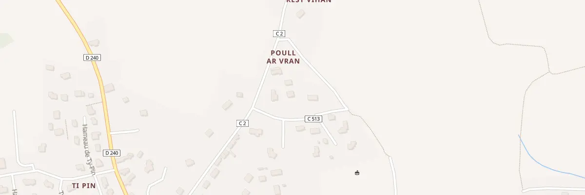 Plan du 3 Ham de Poul Ar Vran à Tréméoc