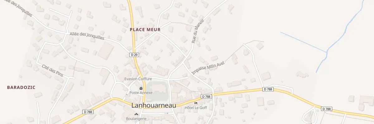 Plan du 1 Rue des Violettes à Lanhouarneau