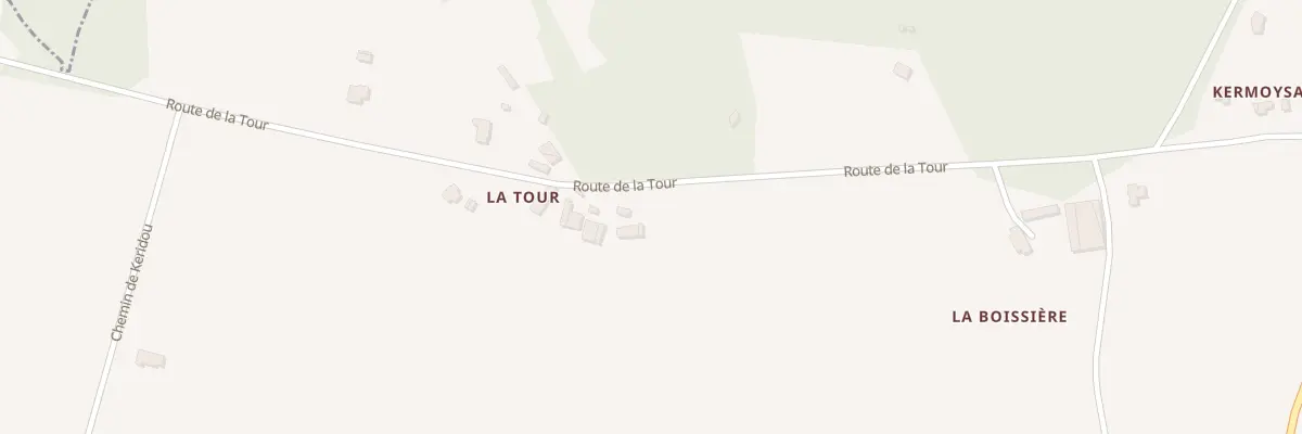 Plan du 112 La Tour à Guengat