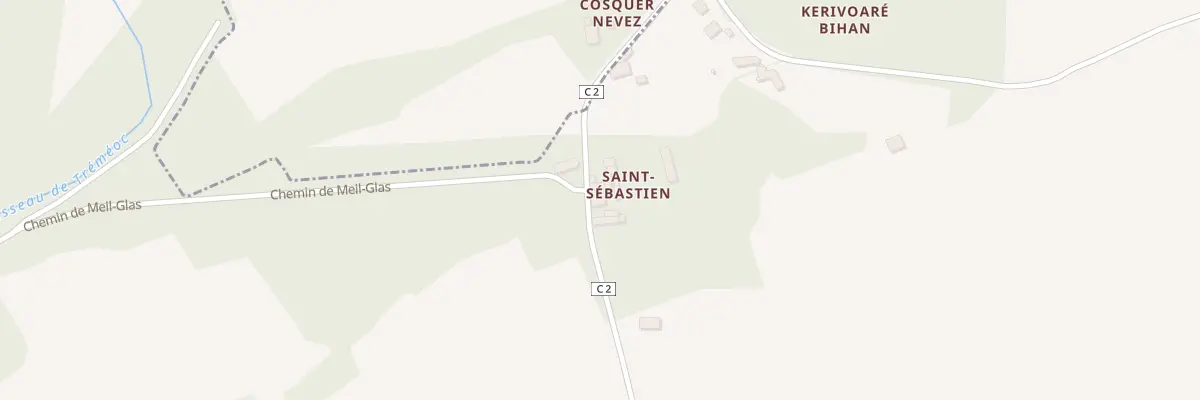 Plan du 135 Saint Sebastien à Tréméoc