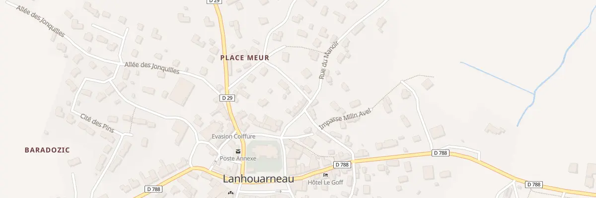Plan du 117 Rue du Manoir à Lanhouarneau