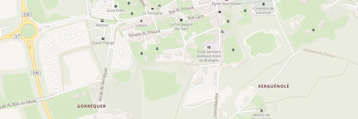 Plan du 2 Ven Leur Ar Person à Locronan