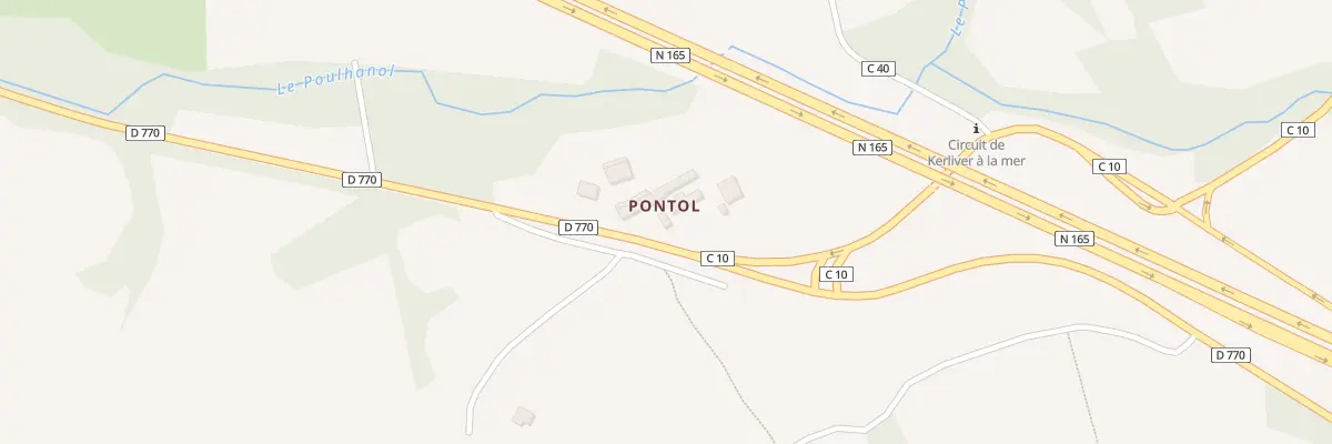 Plan du 70 Pontol à Hanvec