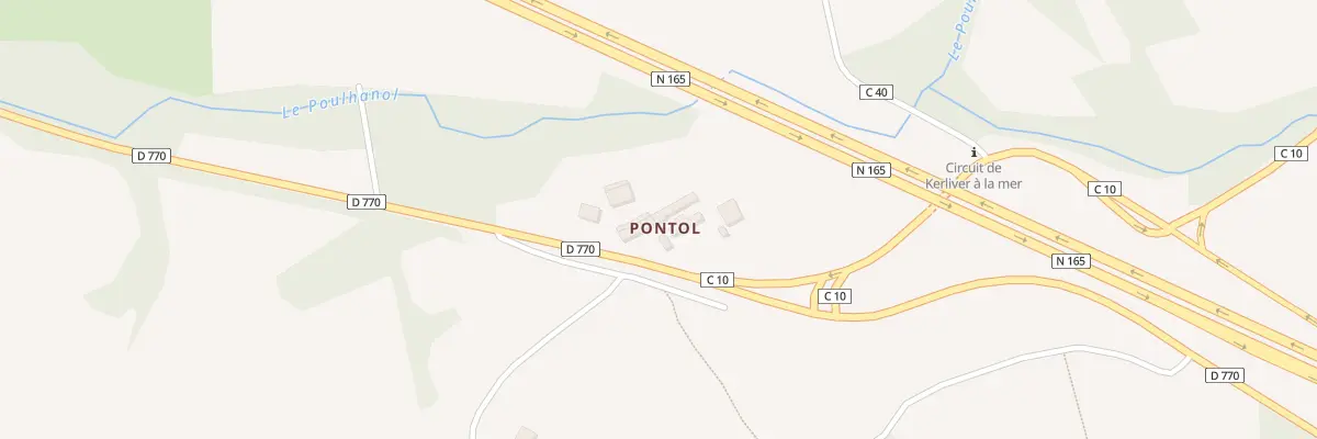 Plan du 9000 Pontol à Hanvec