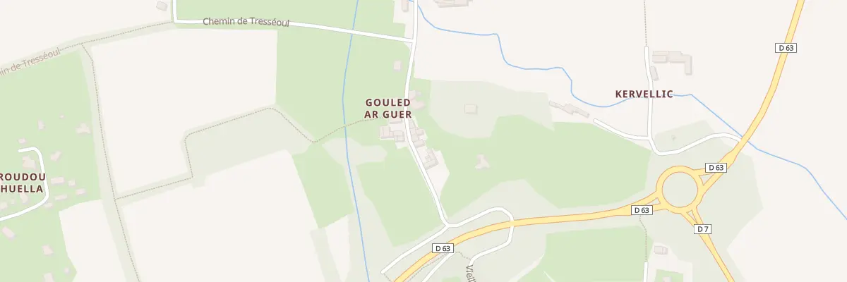 Plan du 62 Goulet Ar Guer à Locronan