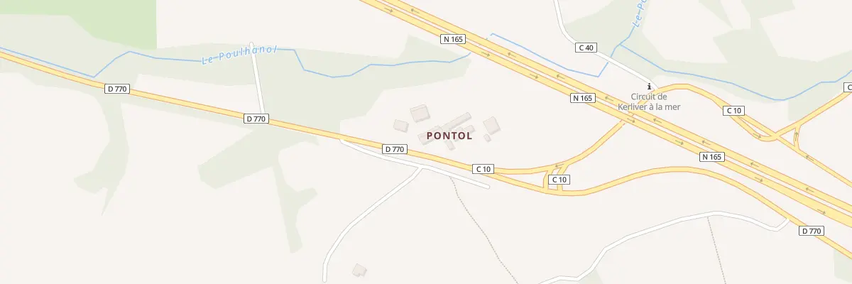 Plan du 106 Pontol à Hanvec