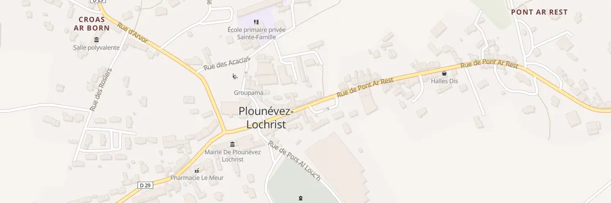 Plan du 5170 Le Bourg à Plounévez-Lochrist