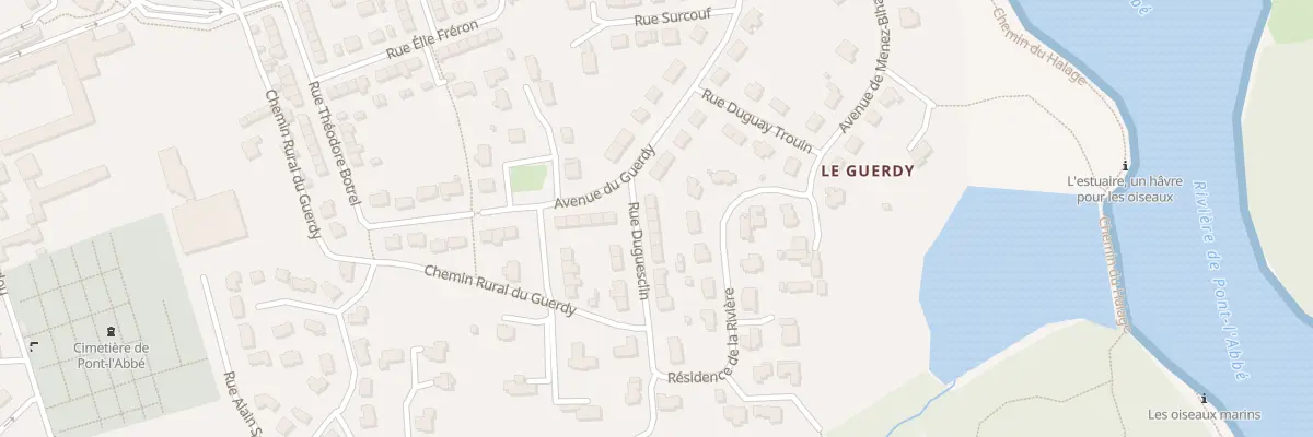Plan du 3 Rue Duguesclin à Pont-l’Abbé