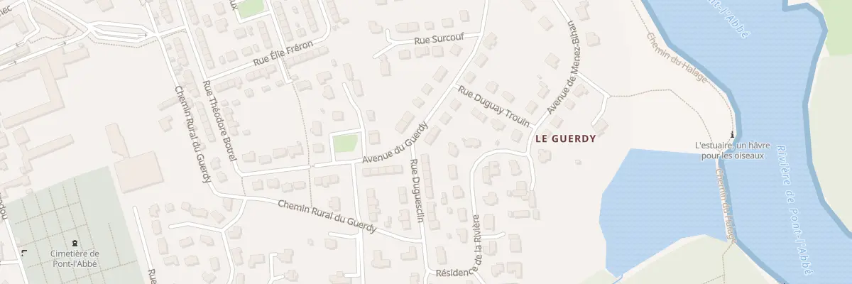 Plan du 13 Av du Guerdy à Pont-l’Abbé
