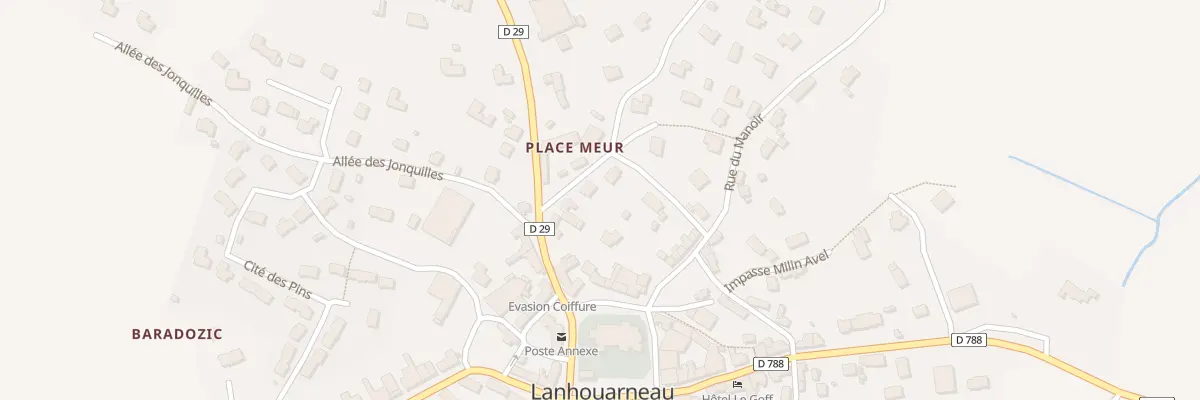 Plan du 38 Pl Meur à Lanhouarneau