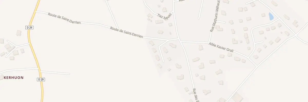 Plan du 14 Lot Les Marronniers à Lanhouarneau