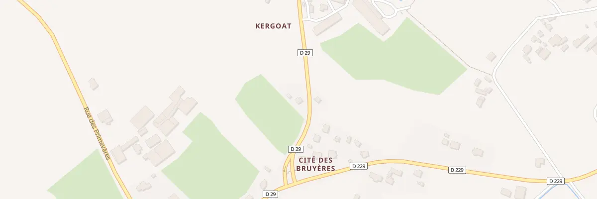 Plan du 147 Rte de Roch Glaz à Plounéventer